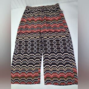New Directions geometric patterned wide-leg pants size (XL)